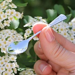 Серебряная ложечка-сувенир "На зубок"