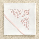 Пеленка для крещения с капюшоном "Листики"