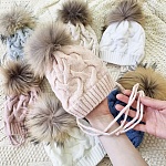 Шапка с помпоном "Остин"