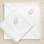 Теплая крыжма "Крестик с лозой кружевная" 