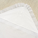 Крестильный комплект "Аленка" для девочки с пеленкой