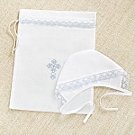 Мешочек для крестильных принадлежностей "Ажурный крест"
