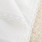 Пеленка с кружевной оторочкой