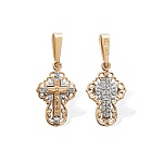 Золотой крестик 12153АКВ