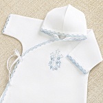 Крестильный комплект "Голубой лучик" с пеленкой