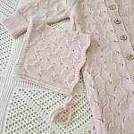 Комплект  "Нила" на выписку, светло-розовый