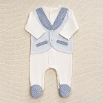 Костюмчик/комплект с уголком Денди нежные ромбы