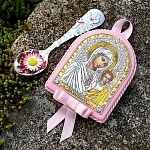 Подарочный набор "Икона и ложка с ангелочком"