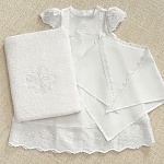 Крестильный набор для девочки "Елена" с полотенцем 