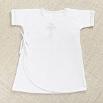 Крестильная распашонка "Голубое перышко"