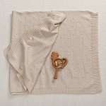 Плед "Капелька" бежевый