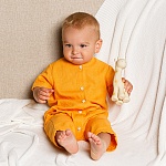 Льняной комбинезон Ветерок желтый