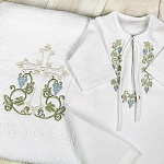 Крестильный набор для мальчика "Владимир" с полотенцем