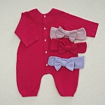 Комбинезон Облачко фуксия из муслина