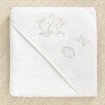 Махровое крестильное полотенце с уголком "Ангел"