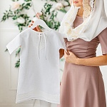 Крестильный набор для ребенка "Ручеек" с полотенцем