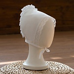 Чепчик хлопковый "Кружевной"