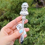 Серебряная погремушка "Кукла"