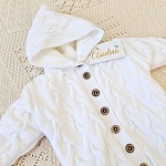 Утепленный комбинезон  "Остин" с капюшоном, белый