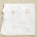 Крестильный комплект "Анна" для девочки с пеленкой