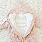 Утепленный комбинезон  "Остин" с капюшоном, светло-розовый