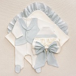 Костюмчик/комплект с уголком Денди всплеск волны