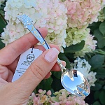 Серебряная тактильная ложка "Ангел"