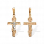 Крестик золотой 10219АКВ