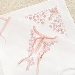 Крестильный комплект "Листики" для ребенка с пеленкой