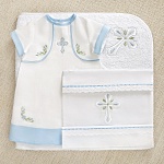 Крестильный набор для мальчика "Василёк" с полотенцем