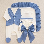 Костюмчик/комплект с уголком Денди озерная рябь