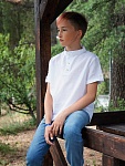 Рубашка для мальчика белый лен