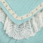 Вязаный комплект на выписку "Жемчуг" тиффани