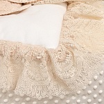 Вязаный комплект на выписку "Жемчуг" бежевый