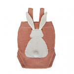 Боди и шапочка "Зайка" терракот