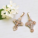 Золотой крестик 20733АКВ женский