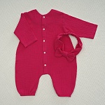 Комбинезон Облачко фуксия из муслина