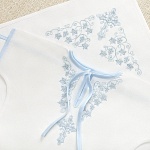 Крестильный комплект "Листики" для ребенка с пеленкой