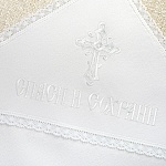 Тёплая пеленка для крещения "Кружевное Пёрышко"