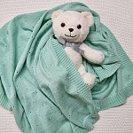 Плед "Капелька" аквамарин