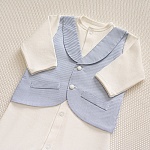 Костюмчик/комплект с уголком Денди нежная полоска