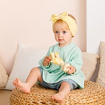 Костюмчик из муслина Дуэт цунами-мята для девочки