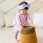 Костюмчик из муслина Дуэт сиренево-пудровый для девочки