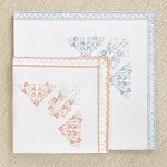 Тёплая крестильная пеленка с вышивкой "Лучик"