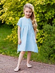 Платье Мечта голубой муслин