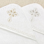 Махровое полотенце с уголком "Лучезарный крест"
