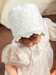 Трикотажный чепчик из кружева "Анастасия"