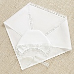 Крестильный комплект "Анна" для девочки с пеленкой