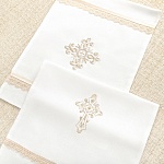 Мешочек для крестильных принадлежностей "Бежевый крест"