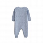 Вязаный текстурный комбинезон Небесный